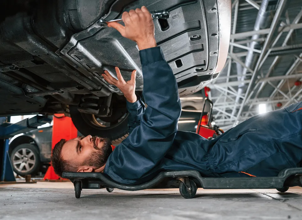 Mechanic Under Vehicle
